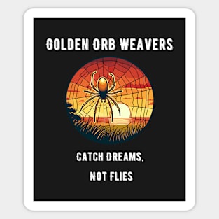 Golden Orb Weaver Sticker